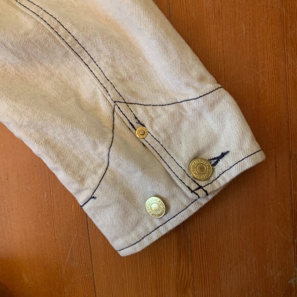 Levi's x Snoop Dogg Limited Edition Unisex Oversized Chore Coat in Ecru - Picture 7 of 8